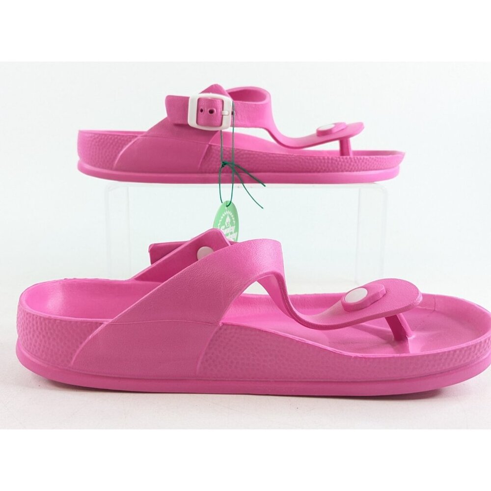 FUNKY MONKEY Women’s Pink Thong Flip Flop Arch Support Sandals Sz 10 New - Picture 2 of 9